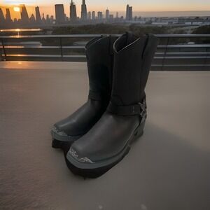 NEW Dingo Chopper Eagle Harness Pull-on Motorcycle Square Toe Boots Men's 15 D